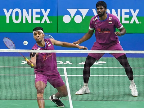 Satwiksairaj Rankireddy and Chirag Shetty. (Photo/ANI)
