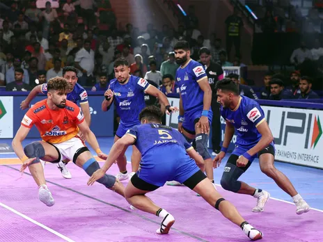 Players in action during the match (Photo: PKL)