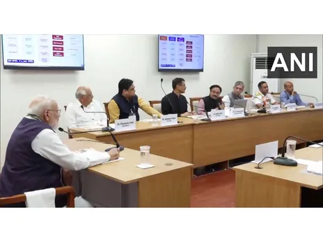 PM Modi chairs meeting to review progress of National Maritime Heritage Complex in Lothal (Photo/ANI)