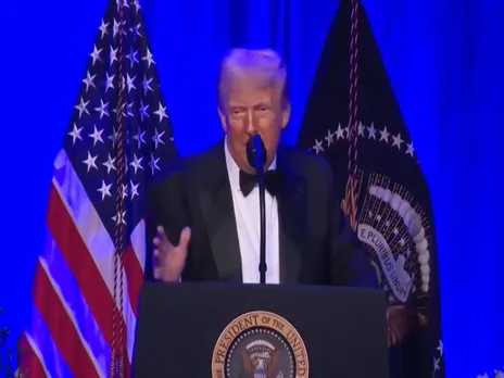 US President Donald Trump addresses the American Cornerstone Institute's Founders Dinner at Mount Vernon (Photo/Reuters)