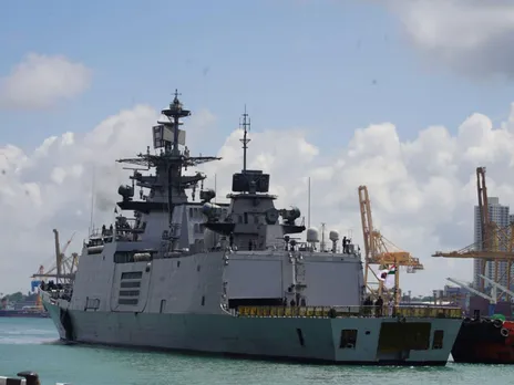 Indian Navy’s INS Satpura arrives in Colombo (Photo/X@indiannavy)