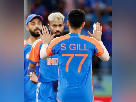 Hardik Pandya celebrating (Photo/ANI)