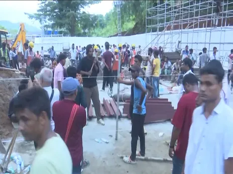Preparations underway at Kamarkuchi village for Zubeen Garg's last rites(Image source/ANI)
