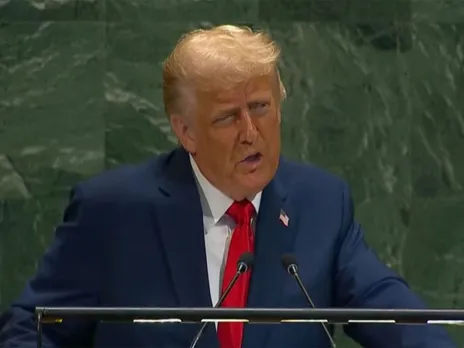 US President Donald Trump addresses the 80th United Nations General Assembly in New York, rejecting recognition of a Palestinian state (Photo/YouTube)