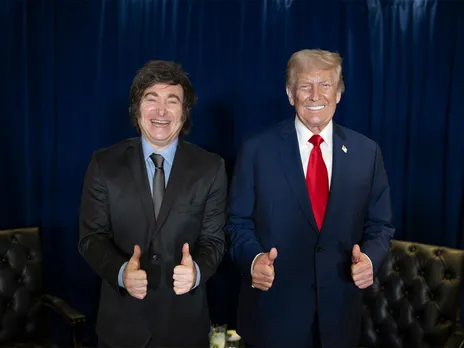 US President Donald Trump with President of Argentina Javier Milei (Image: X@WhiteHouse)