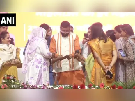 Haryana CM Nayab Singh Saini at the event (Photo/ANI)