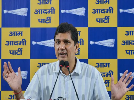 AAP Delhi President Saurabh Bharadwaj (Photo/ANI)