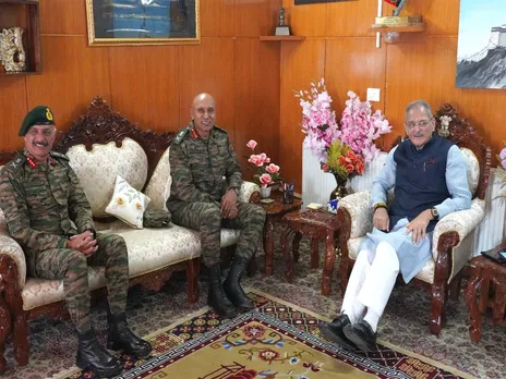 Ladakh LG reviews security situation with officials (Photo/X@lg_ladakh)