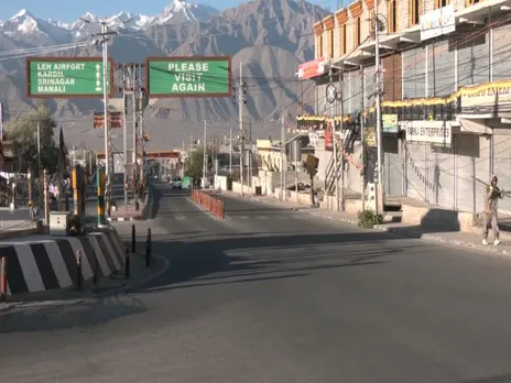 Restrictions continue in Leh (Photo/ANI)