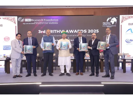 Hon. Arjun Ram Meghwal, Minister of State for Law and Justice (I/C), Launching Coffee Table Book Detailing Impactful Activities of the ESGRF