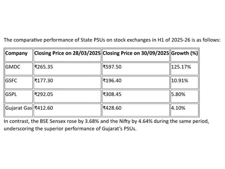 Gujarat's PSU performance (Photo/GujaratCMO)