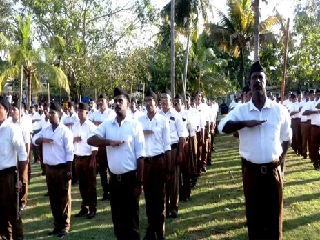 RSS conducts march-pasts across Thiruvananthapuram (Photo/ANI)