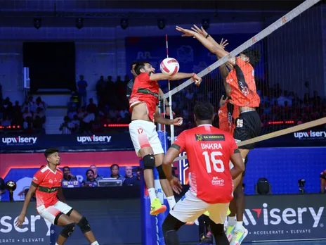 Players in action during the match (Photo: PVL)