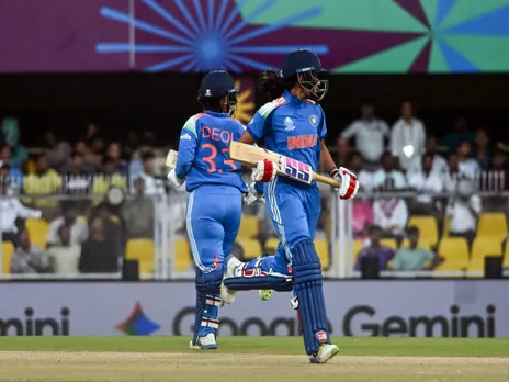 Pratika Rawal and Harleen Deol. (Photo/ANI)
