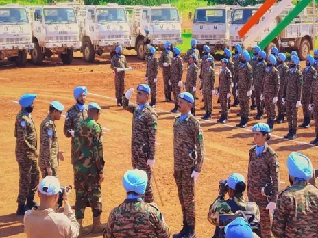 Medal Parade Ceremony of the Indian Battalion in Abyei (Photo/ X@UNISFA_1)