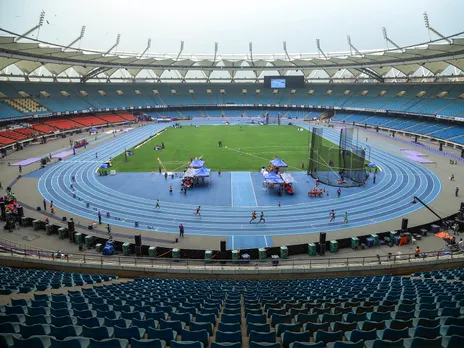 Jawaharlal Nehru Stadium. (Photo: ANI)