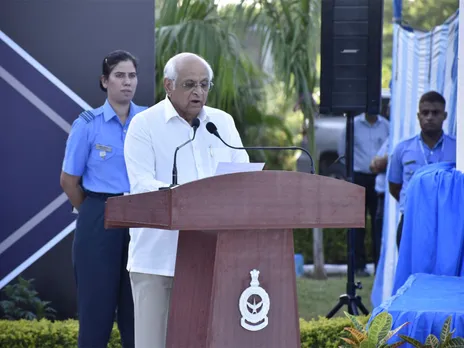 Gujarat CM Bhupendra Patel attends  IAF's 93rd anniversary (Photo/ Gujarat CMO)
