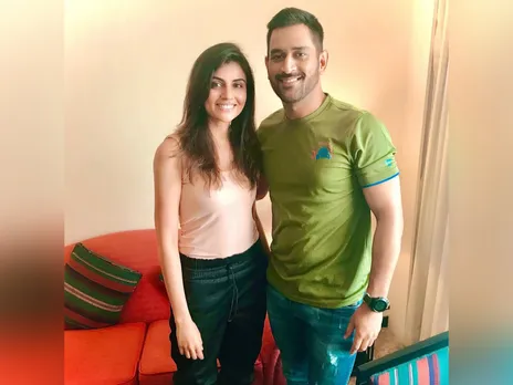 Malti Chahar and MS Dhoni (Photo: Instagram/@maltichahar)