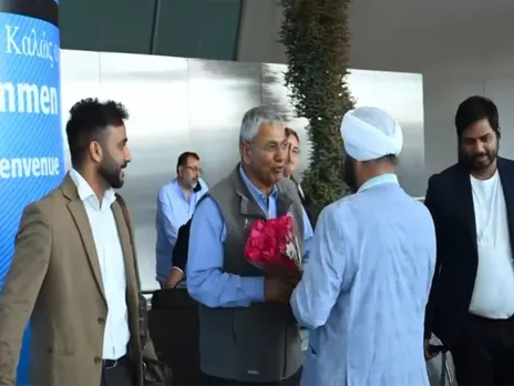 Indian MPs arrive in New York (Photo/ANI)