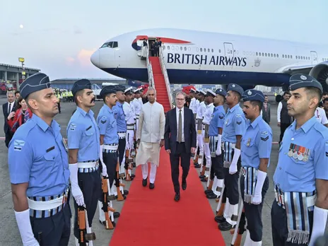British PM Keir Starmer arrives in Mumbai (Photo/ ANI)