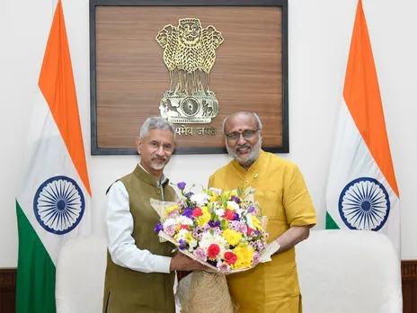 External Affairs Minister S. Jaishankar with Vice President CP Radhakrishnan (Photo:X/@DrSJaishankar)