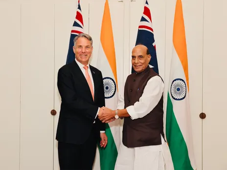 Defence Minister Rajnath Singh and Australia Dy PM Richard Marles (Photo/ X@rajnathsingh)