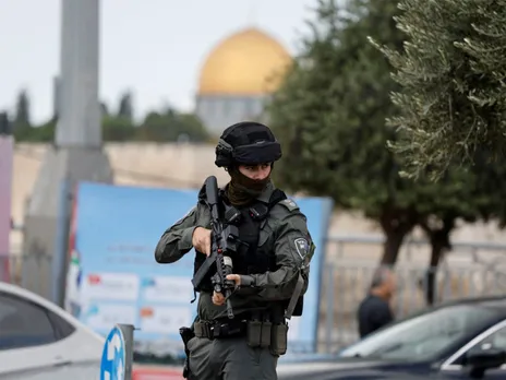 A member of Israeli border police (Photo/Reuters)