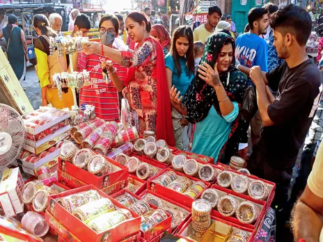 Karwa Chauth festival celebration (Photo/ANI)