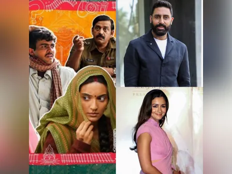 Laapataa Ladies poster (R) (Photo/instagram/@raodyness) Abhishek Bachchan, Alia Bhatt (Photo/ANI)