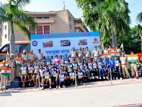 Railway Protection Force in the Vedanta Half Marathon 2025. (Photo/ANI)