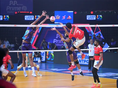 Delhi Toofans and Calicut Heroes in action. (Photo: PVL)