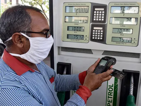 A person making fuel payment from a card (File Photo/ANI)
