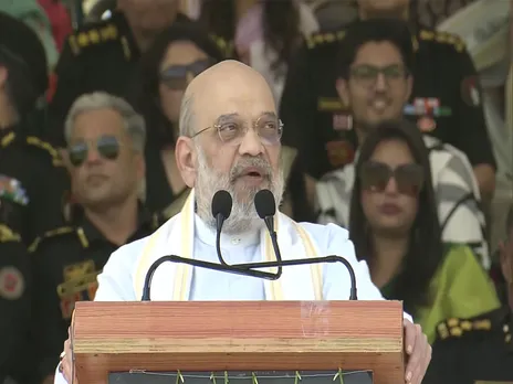 Union Home Minister Amit Shah in Manesar (Photo/ANI)