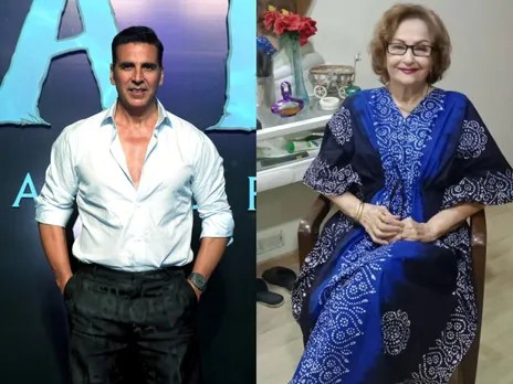 Akshay Kumar pays tribute to dancer-actor Madhumati (Photo/ANI/Instagram@madhumatideepak)