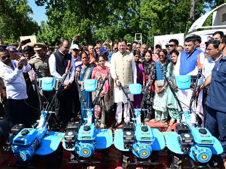 Uttarakhand CM Dhami participates in “Mukhyamantri Sashakt Bahna Utsav" (Photo/ANI)