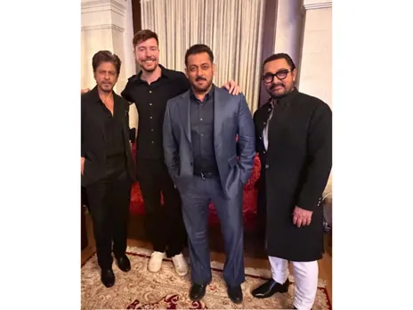 Shah rukh khan, Salman khan, Aamir khan (Photo/instagram/@mrbeast)