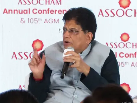 Commerce Minister Piyish Goyal during Assocham event in New Delhi on Friday. (Photo/ ANI)