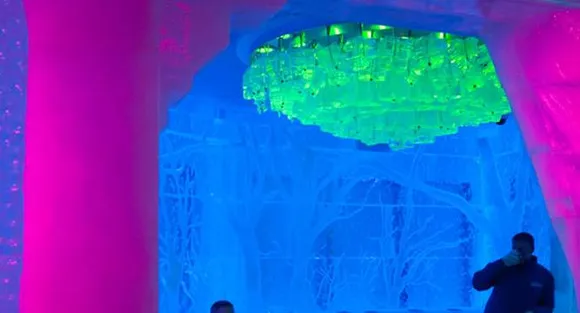 A bar! Made of ice..