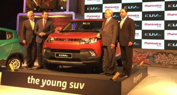 Mahindra's compact SUV KUV100 launched in Bhopal