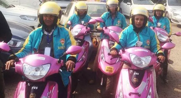 Gurgaon gets Indiaâ€™s first Bike Taxi Service For and By Women