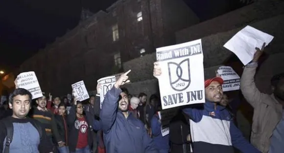 JNU Teachers join students strike, to take 'Nationalism' classes