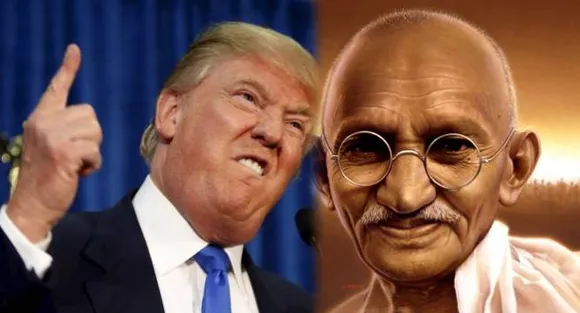 Donald Trump 'misquotes' Mahatma Gandhi, blasted on social media