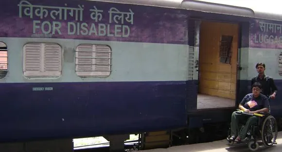 Disabled-friendly coach in mail, express trains 