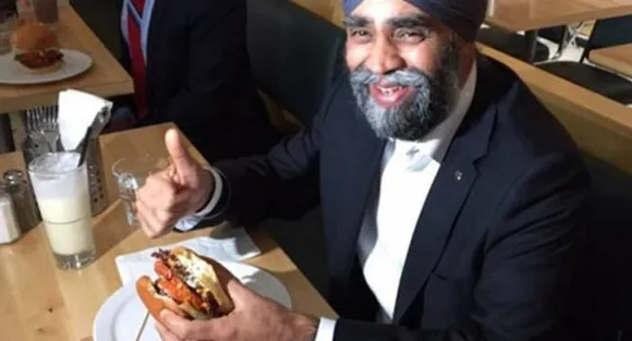 A chicken burger named after Canadaâ€™s first Sikh Minister!