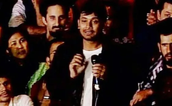 Kanhaiya led students march demanding release of Umar, Anirban 