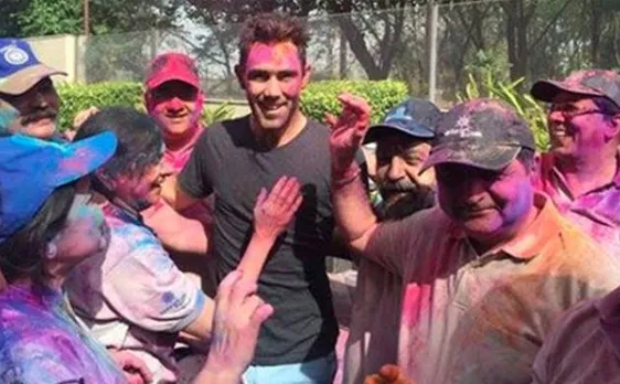 Glenn Maxwell does Bhangra, plays Holi in Chandigarh