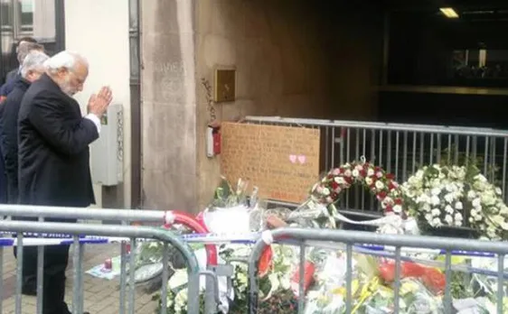PM Narendra Modi arrives in Brussels, pays tribute to terror attack victims