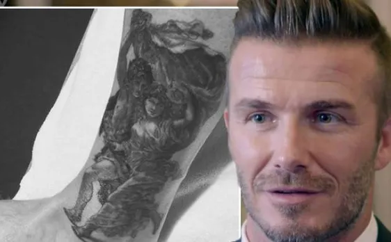 David Beckham unveils huge new ankle tattoo