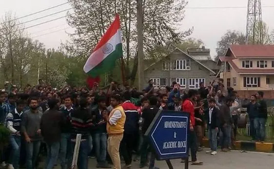 Situation at NIT Srinagar remains tense, students stage protest march