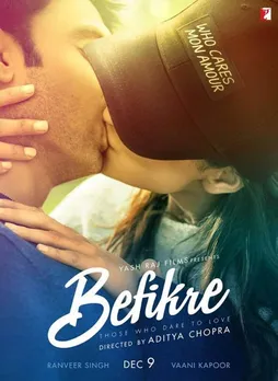 'Befikre' first look: Ranveer Singh, Vaani Kapoor steal a kiss